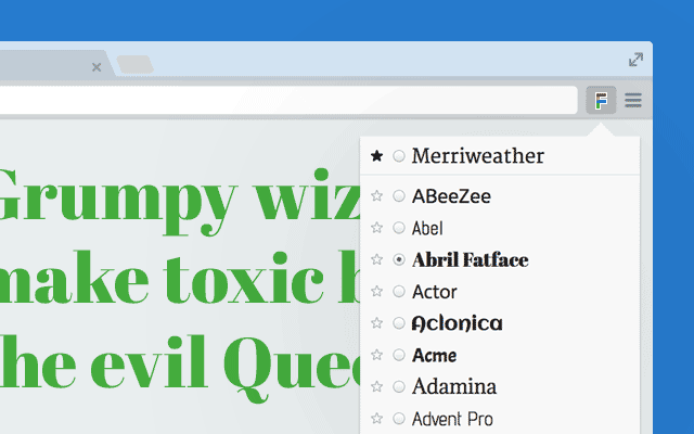 Google Font previewer