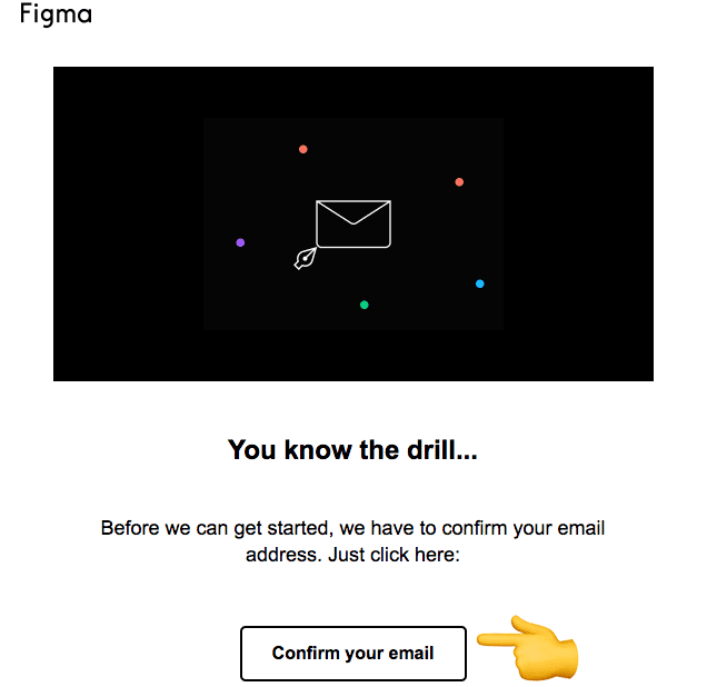 Подтверждаем email в Figma