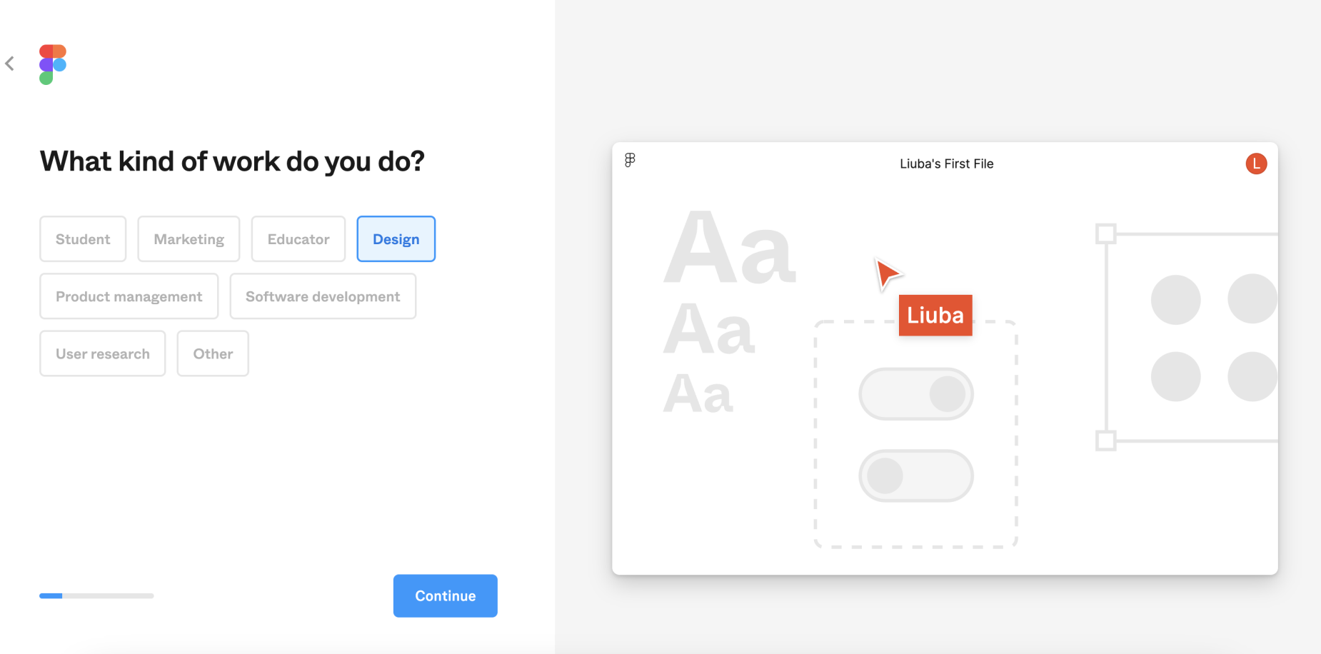 Вибір напрямку у роботі з Figma