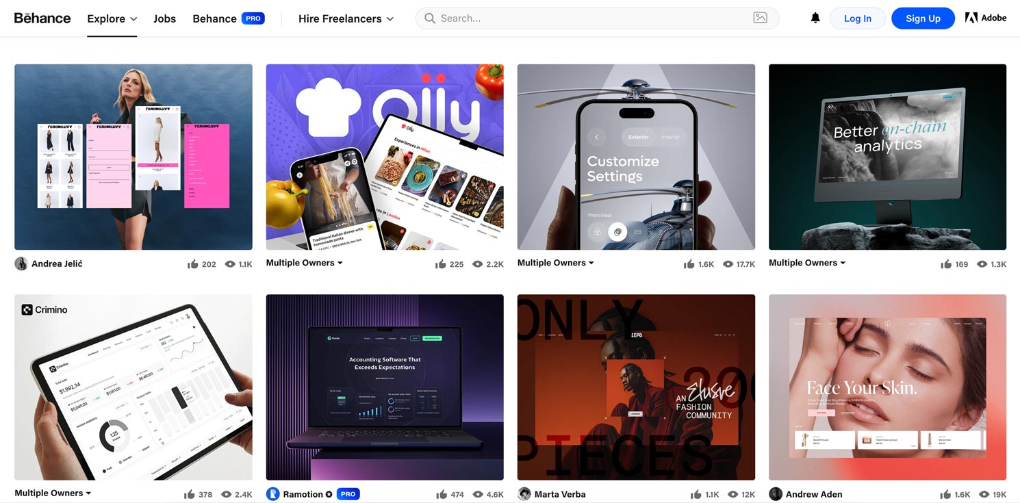 Behance Home
