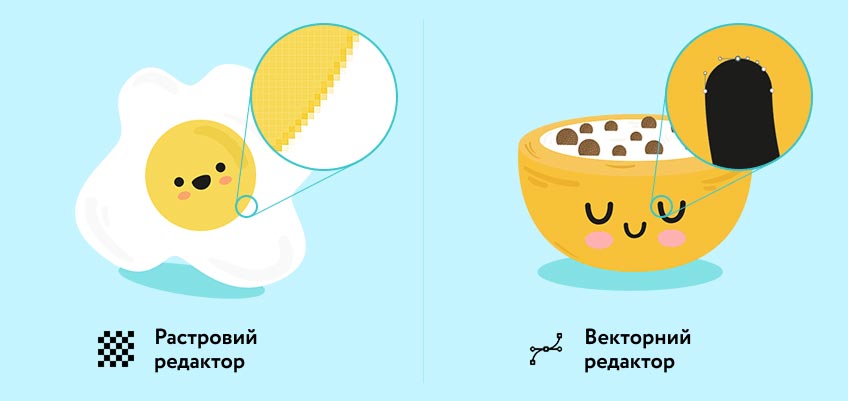 Различия векторной и растровой графики